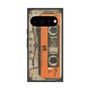 プレミアムスクエアケース with Pixelsnap［ RETORO CASSETTE TAPE - Skeleton Orange ］