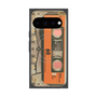 プレミアムスクエアケース with Pixelsnap［ RETORO CASSETTE TAPE - Skeleton Orange ］