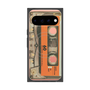 プレミアムスクエアケース with Pixelsnap［ RETORO CASSETTE TAPE - Skeleton Orange ］