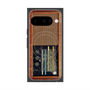 プレミアムスクエアケース with Pixelsnap［ RETORO RADIO - Brown ］