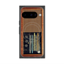 プレミアムスクエアケース with Pixelsnap［ RETORO RADIO - Brown ］