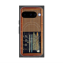 プレミアムスクエアケース with Pixelsnap［ RETORO RADIO - Brown ］