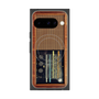 プレミアムスクエアケース with Pixelsnap［ RETORO RADIO - Brown ］