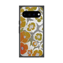 プレミアムスクエアケース with Pixelsnap［ y2k(Year2000) - Flower - Yellow Gray ］