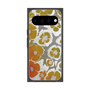 プレミアムスクエアケース with Pixelsnap［ y2k(Year2000) - Flower - Yellow Gray ］