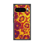 プレミアムスクエアケース with Pixelsnap［ y2k(Year2000) - Flower - Orange purple ］