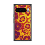 プレミアムスクエアケース with Pixelsnap［ y2k(Year2000) - Flower - Orange purple ］