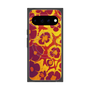 プレミアムスクエアケース with Pixelsnap［ y2k(Year2000) - Flower - Orange purple ］