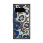 プレミアムスクエアケース with Pixelsnap［ y2k(Year2000) - Flower - Brown Navy ］