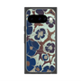 プレミアムスクエアケース with Pixelsnap［ y2k(Year2000) - Flower - Brown Navy ］