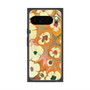 プレミアムスクエアケース with Pixelsnap［ y2k(Year2000) - Flower - Orange Pink ］