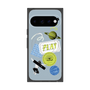 プレミアムスクエアケース with Pixelsnap［ Playful sticker - Dusty Blue ］