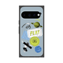 プレミアムスクエアケース with Pixelsnap［ Playful sticker - Dusty Blue ］