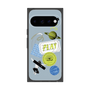 プレミアムスクエアケース with Pixelsnap［ Playful sticker - Dusty Blue ］
