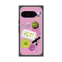 プレミアムスクエアケース with Pixelsnap［ Playful sticker - Dusty Pink ］