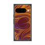 プレミアムスクエアケース with Pixelsnap［ y2k(Year2000) - Heart - High contrast Orange ］