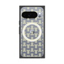 プレミアムスクエアケース with Pixelsnap［ LANVIN en Bleu - Monogram - Yellow ］