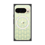 プレミアムスクエアケース with Pixelsnap［ LANVIN en Bleu - Monogram - Yellow ］