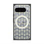 プレミアムスクエアケース with Pixelsnap［ LANVIN en Bleu - Monogram - Yellow ］