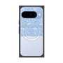 プレミアムスクエアケース with Pixelsnap［ LANVIN en Bleu - Lace - Blue ］