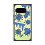 プレミアムスクエアケース with Pixelsnap［ PAINTING SMILE Blue ］