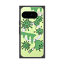 プレミアムスクエアケース with Pixelsnap［ PAINTING SMILE Green ］