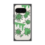 プレミアムスクエアケース with Pixelsnap［ PAINTING SMILE Green ］