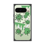 プレミアムスクエアケース with Pixelsnap［ PAINTING SMILE Green ］