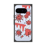 プレミアムスクエアケース with Pixelsnap［ PAINTING SMILE Red ］