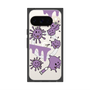 プレミアムスクエアケース with Pixelsnap［ PAINTING SMILE Purple ］
