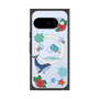 プレミアムスクエアケース with Pixelsnap［ DRAWING PAPER Blue ］
