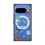 プレミアムスクエアケース with Pixelsnap［ DRAWING PAPER Blue ］
