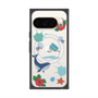 プレミアムスクエアケース with Pixelsnap［ DRAWING PAPER Blue ］