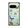 プレミアムスクエアケース with Pixelsnap［ DRAWING PAPER Blue ］