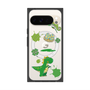 プレミアムスクエアケース with Pixelsnap［ DRAWING PAPER Green ］