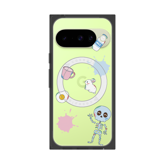 プレミアムスクエアケース with Pixelsnap［ DRAWING PAPER White ］