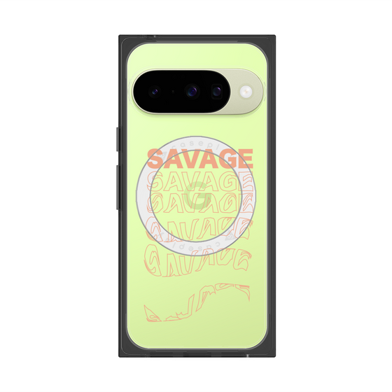 プレミアムスクエアケース with Pixelsnap［ SAVAGE Orange ］