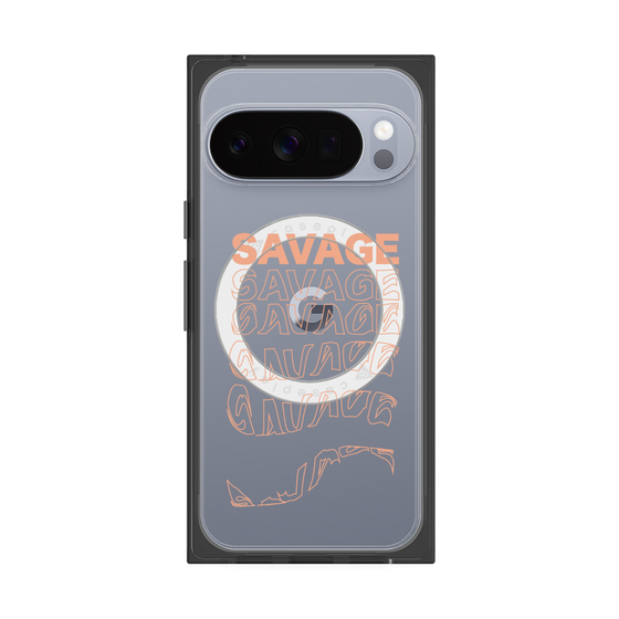 プレミアムスクエアケース with Pixelsnap［ SAVAGE Orange ］