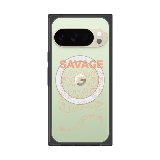 プレミアムスクエアケース with Pixelsnap［ SAVAGE Orange ］