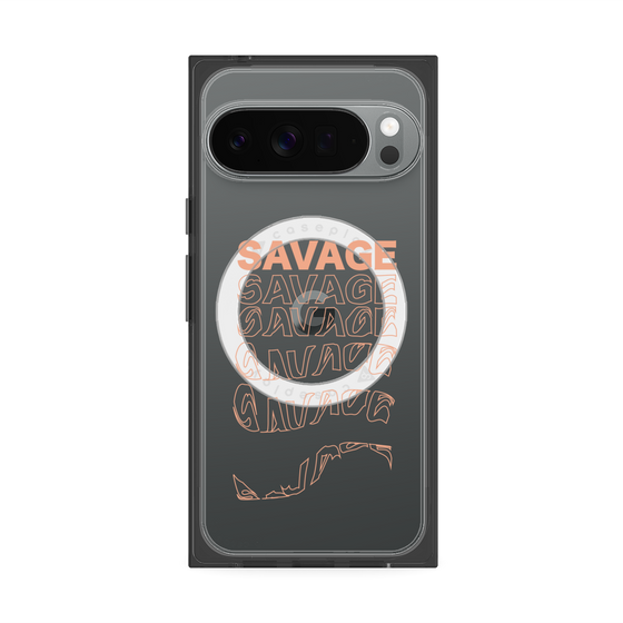 プレミアムスクエアケース with Pixelsnap［ SAVAGE Orange ］