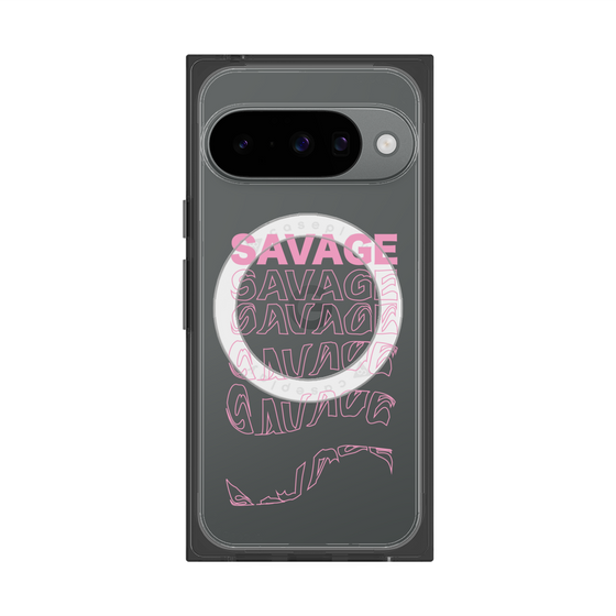 プレミアムスクエアケース with Pixelsnap［ SAVAGE Pink ］