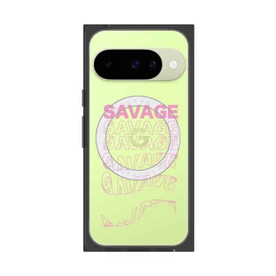 プレミアムスクエアケース with Pixelsnap［ SAVAGE Pink ］