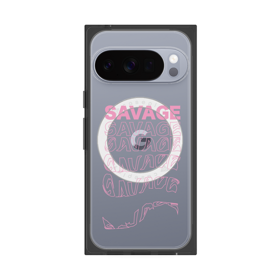 プレミアムスクエアケース with Pixelsnap［ SAVAGE Pink ］