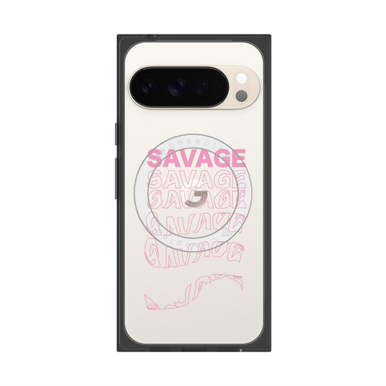 プレミアムスクエアケース with Pixelsnap［ SAVAGE Pink ］