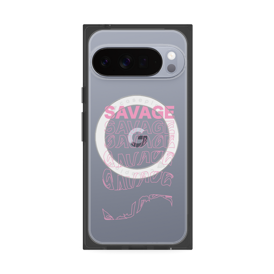 プレミアムスクエアケース with Pixelsnap［ SAVAGE Pink ］