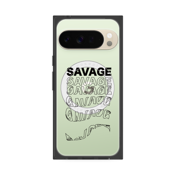 プレミアムスクエアケース with Pixelsnap［ SAVAGE Black ］