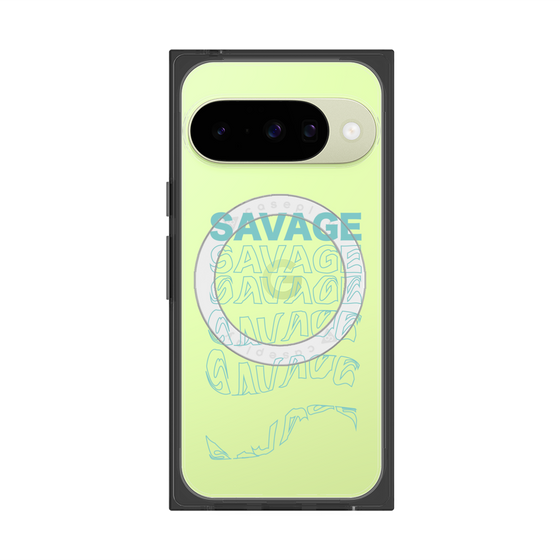 プレミアムスクエアケース with Pixelsnap［ SAVAGE Blue ］