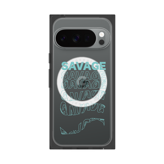プレミアムスクエアケース with Pixelsnap［ SAVAGE Blue ］