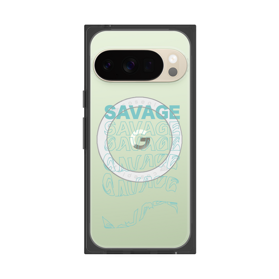 プレミアムスクエアケース with Pixelsnap［ SAVAGE Blue ］