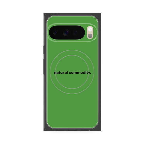 プレミアムスクエアケース with Pixelsnap［ NATURAL COMMODITY Green ］